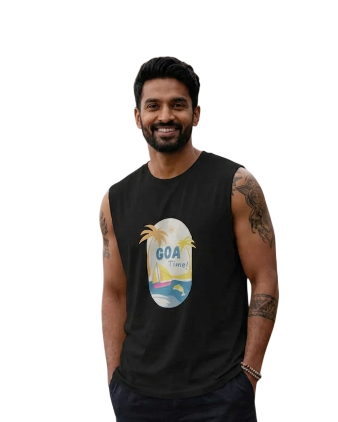 Goa Vibes Men's Sleeveless Tshirt