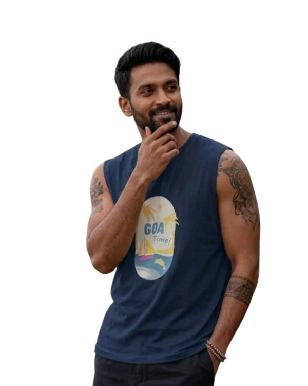 Hot (28) Goa Vibes Men's Sleeveless Tshirt
