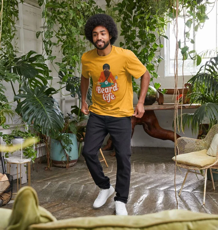 2nhoaad1cgag8dd1fparbkz2bgc5hhoude95nion1ceudzng Men's Beard Life Premium Tee
