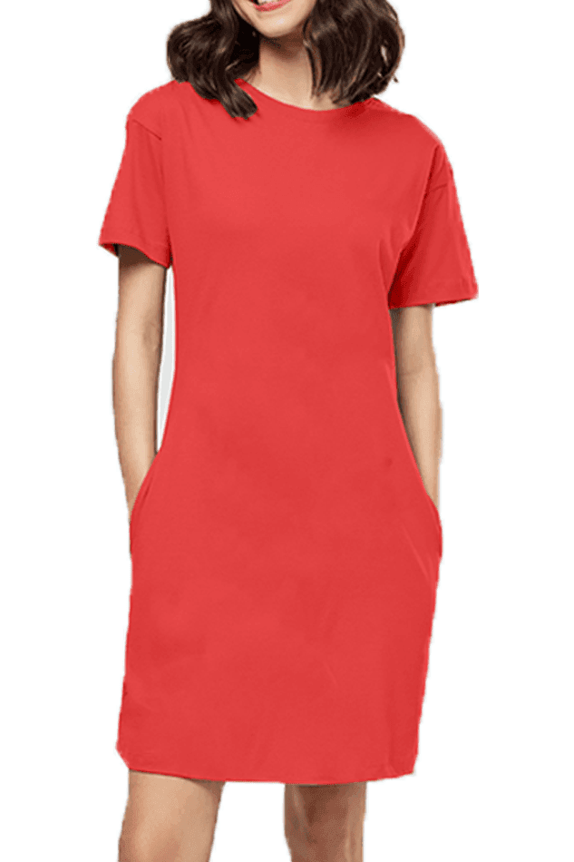 Red Women's T-shirt Dress/Night Wear (Summer Collection)