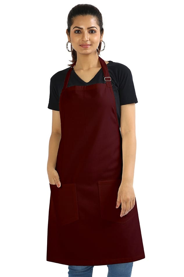 Maroon Unisex Apron