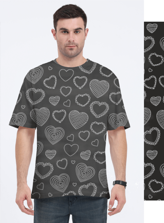 Men's Pattern Oversized T-shirt