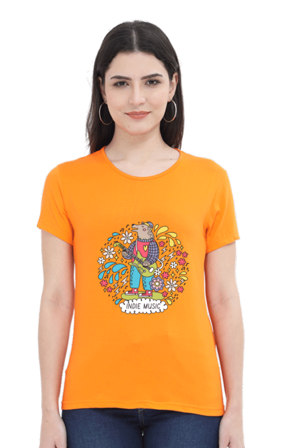 Women's Music Party Crew Neck T-shirt