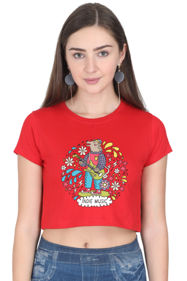 Women's Music Party Crop Top