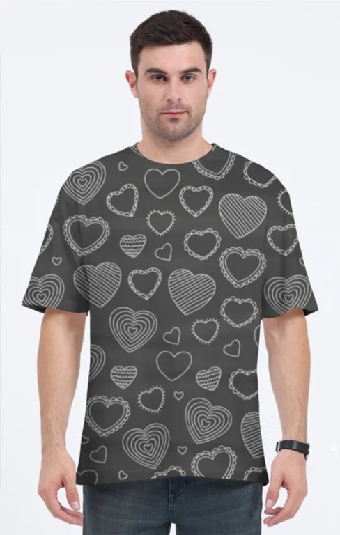 Men's Pattern Oversized T-shirt
