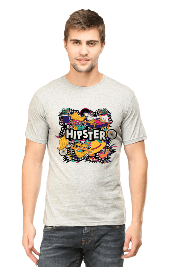 Men's Round Neck Hipster T-shirt