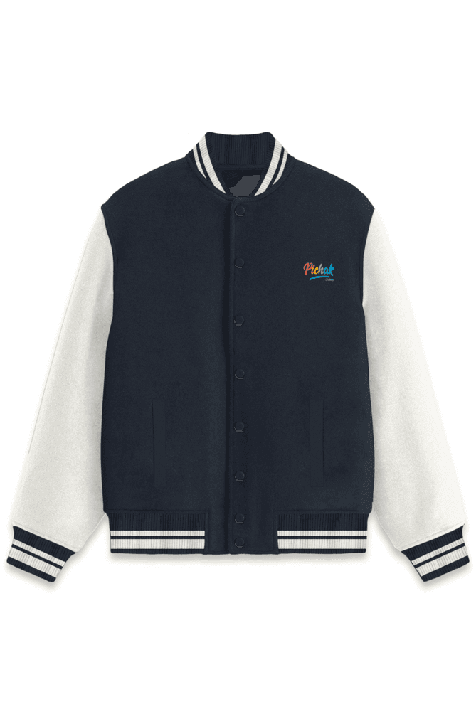 Navy Blue1 Pichak Unisex Varsity Jackets