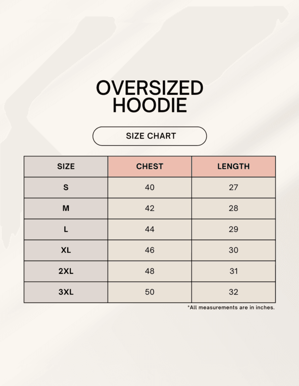 1745035246sizechart.png Let's Start The Party Unisex Oversized Hoodie