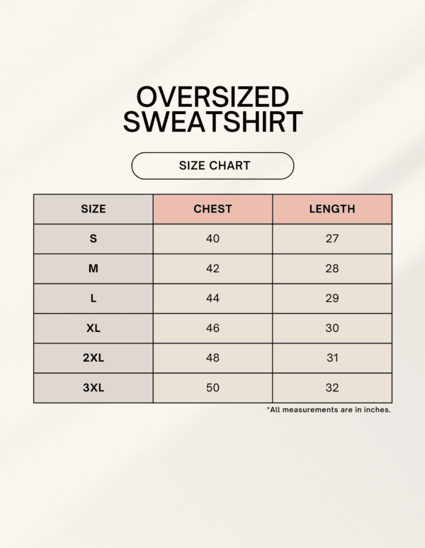 1745036453sizechart.png Jungli Billi Unisex Oversized Sweatshirt