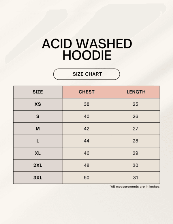 1745042679sizechart.png Unisex Acid Washed Hoodie