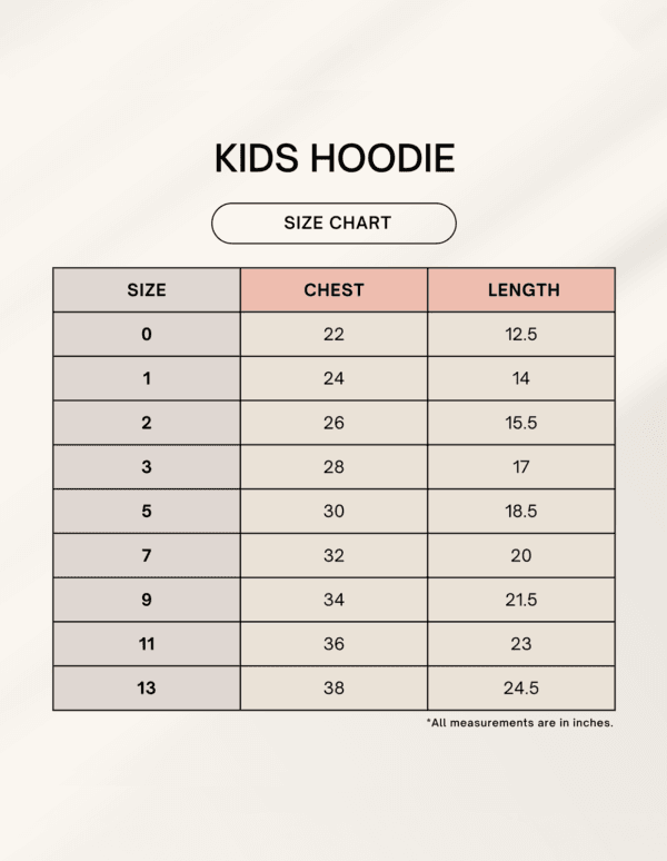 1745061451sizechart.png Don't Bug Me Unisex Kids Hoodie