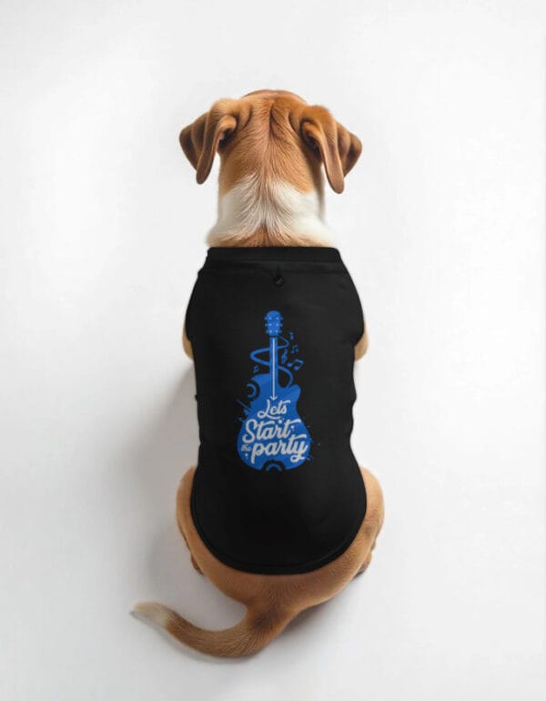 Back_1_c_2.jpg Let's Start The Party Unisex Dog T-Shirts