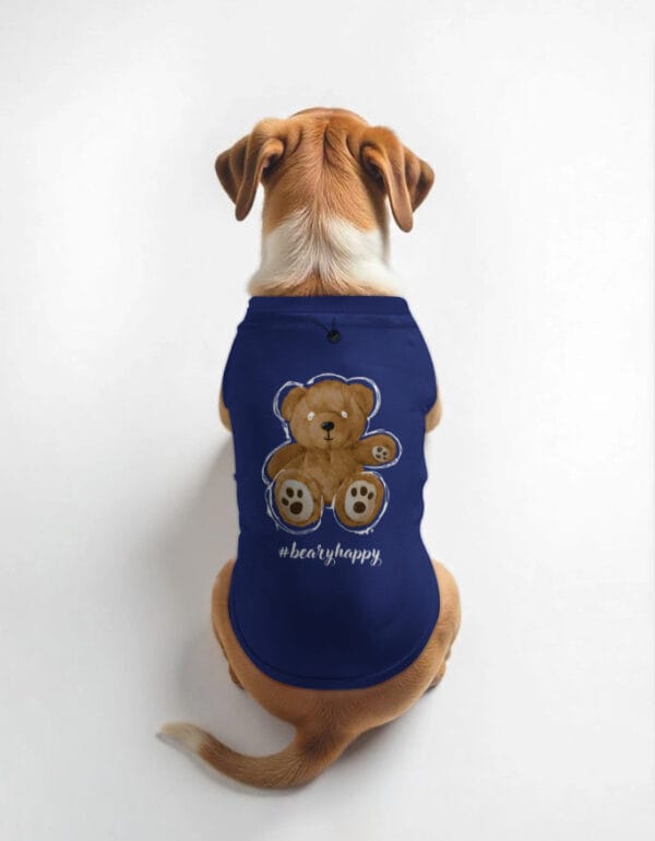 Back_1_c_9.jpg #bearyhappy Unisex Dog T-Shirt