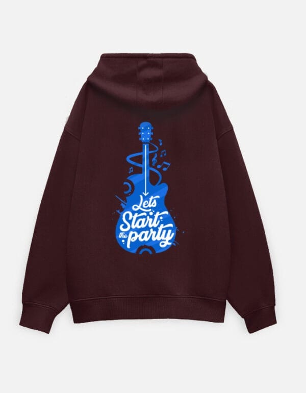Back_2_c_25-3.jpg Let's Start The Party Unisex Oversized Hoodie