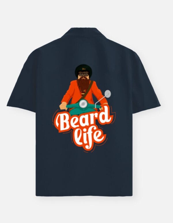 Back_3_c_3-3.jpg Beard Life Cotton Men's Oversized Shirt
