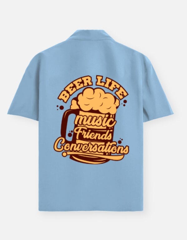 Back_3_c_54.jpg Beer Friends & Conversations Cotton Unisex Oversized Shirt