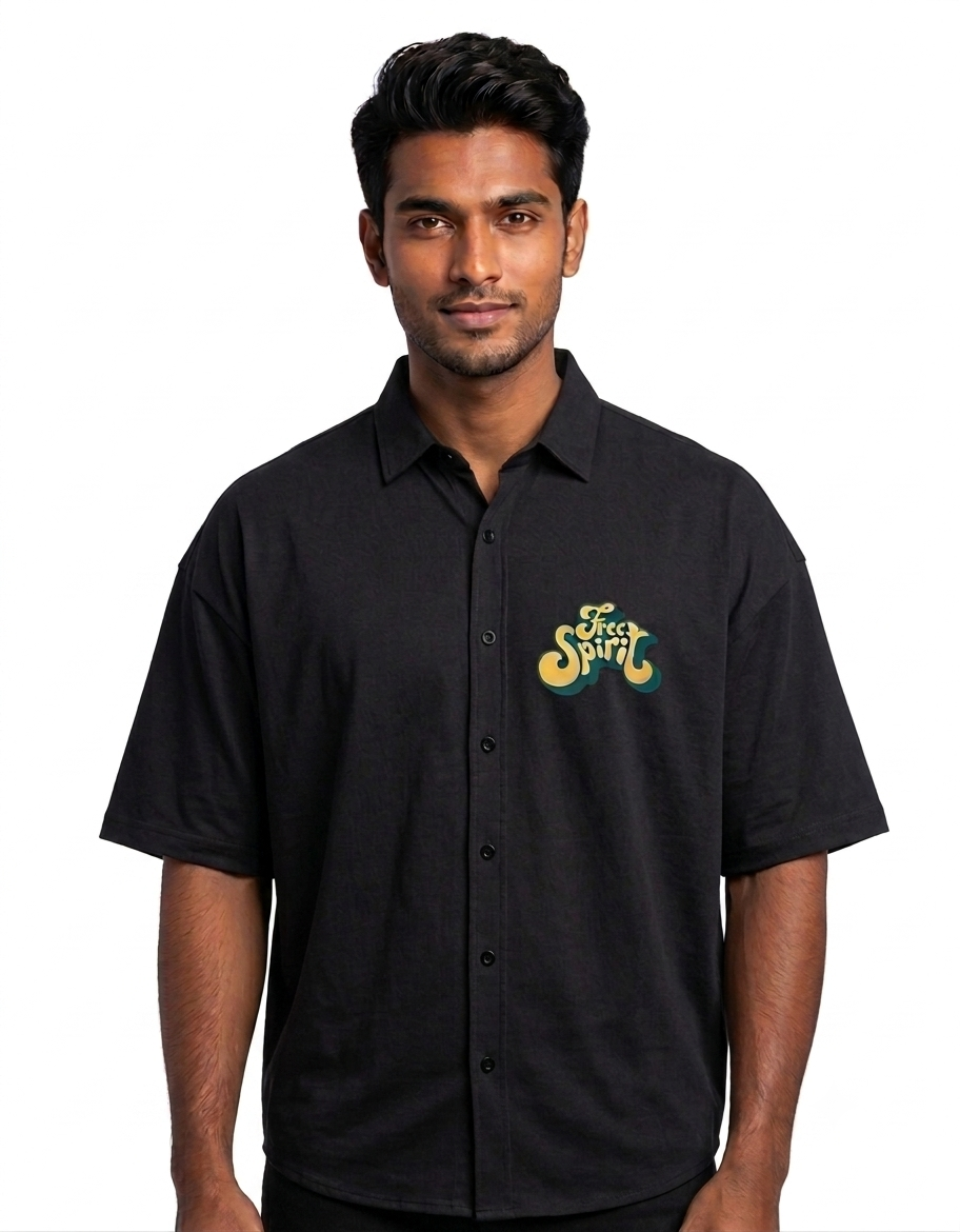 Free Spirit Cotton Unisex Oversized Shirt