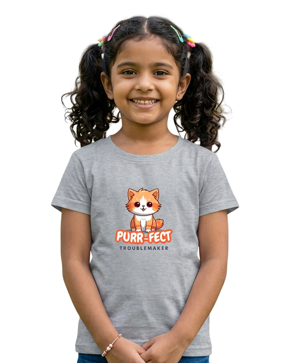 Girl's Crew Neck T-Shirt