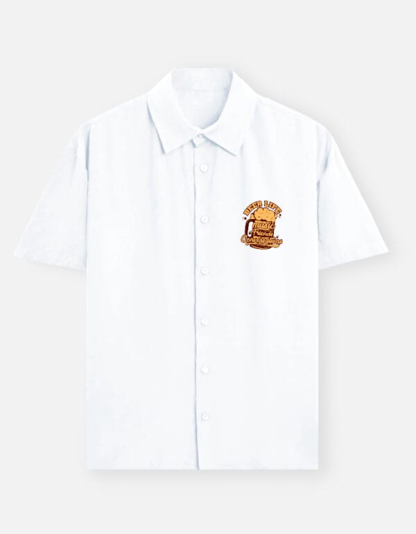 Left_Pocket_1_c_1-2.jpg Beer Friends & Conversations Cotton Unisex Oversized Shirt
