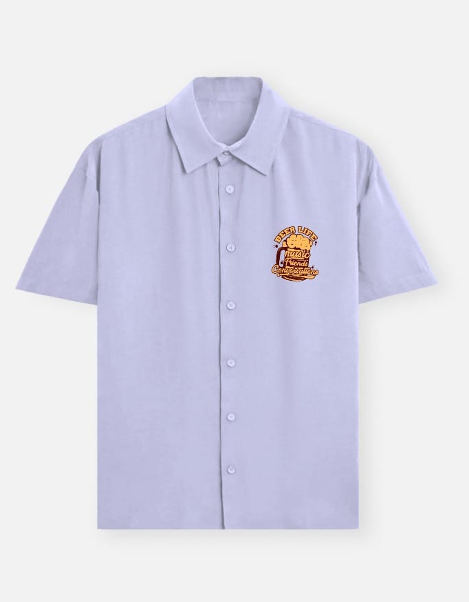 Left_Pocket_1_c_49-1.jpg Beer Friends & Conversations Cotton Unisex Oversized Shirt