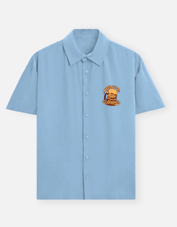 Left_Pocket_1_c_54.jpg Beer Friends & Conversations Cotton Unisex Oversized Shirt