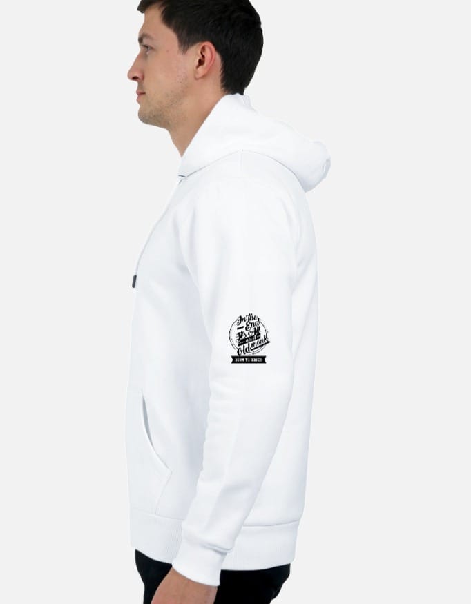 Left_Shoulder_4_c_1.jpg It's All About Old Monk Unisex Zip Hoodie