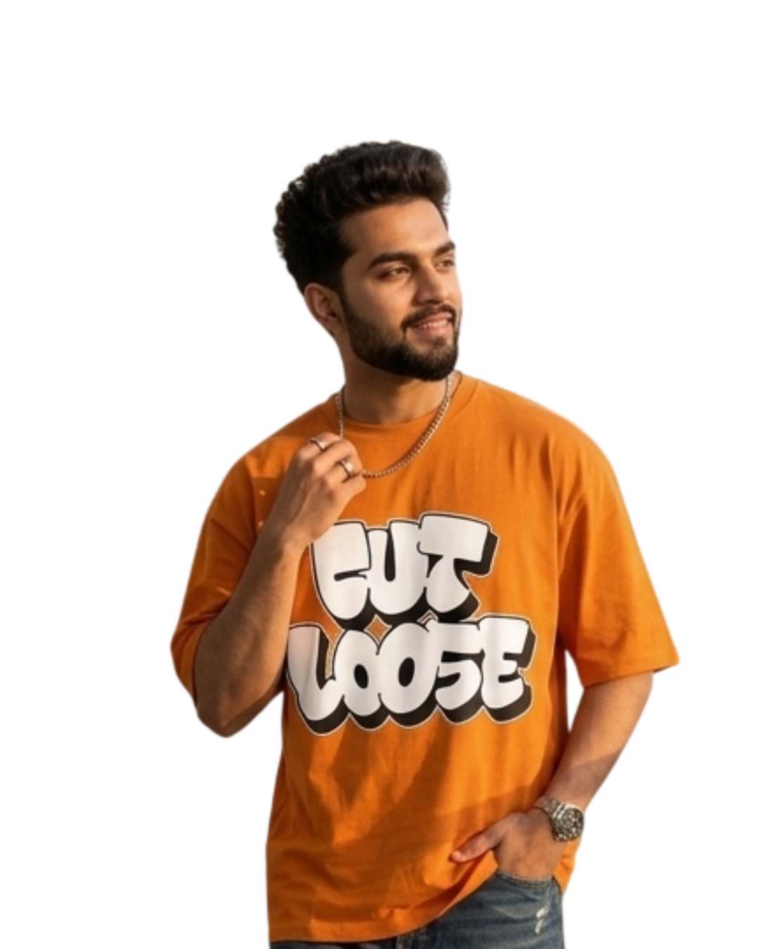 Men's Cut Loose Crew Neck T-shirt